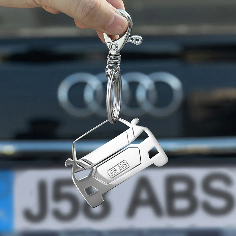 Personalized Car Keychain In Any Model with Number Plate Info Birthday Gift for Car Enthusiast