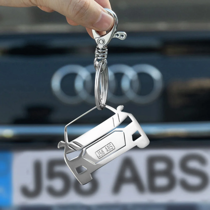 Personalized Car Keychain In Any Model with Number Plate Info Birthday Gift for Car Enthusiast