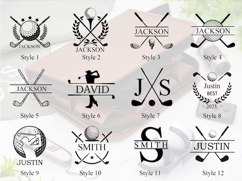 Personalized Golf Gift Set, Golf Lover Gift, Golf Gift for Dad, Golf Accessories for Golfer, Groomsman Gift, Gift for Him, Father's Day Gift