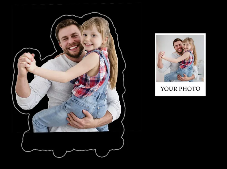 Personalized Photo Polaroid Car Visor Clip – Perfect Father’s Day Present