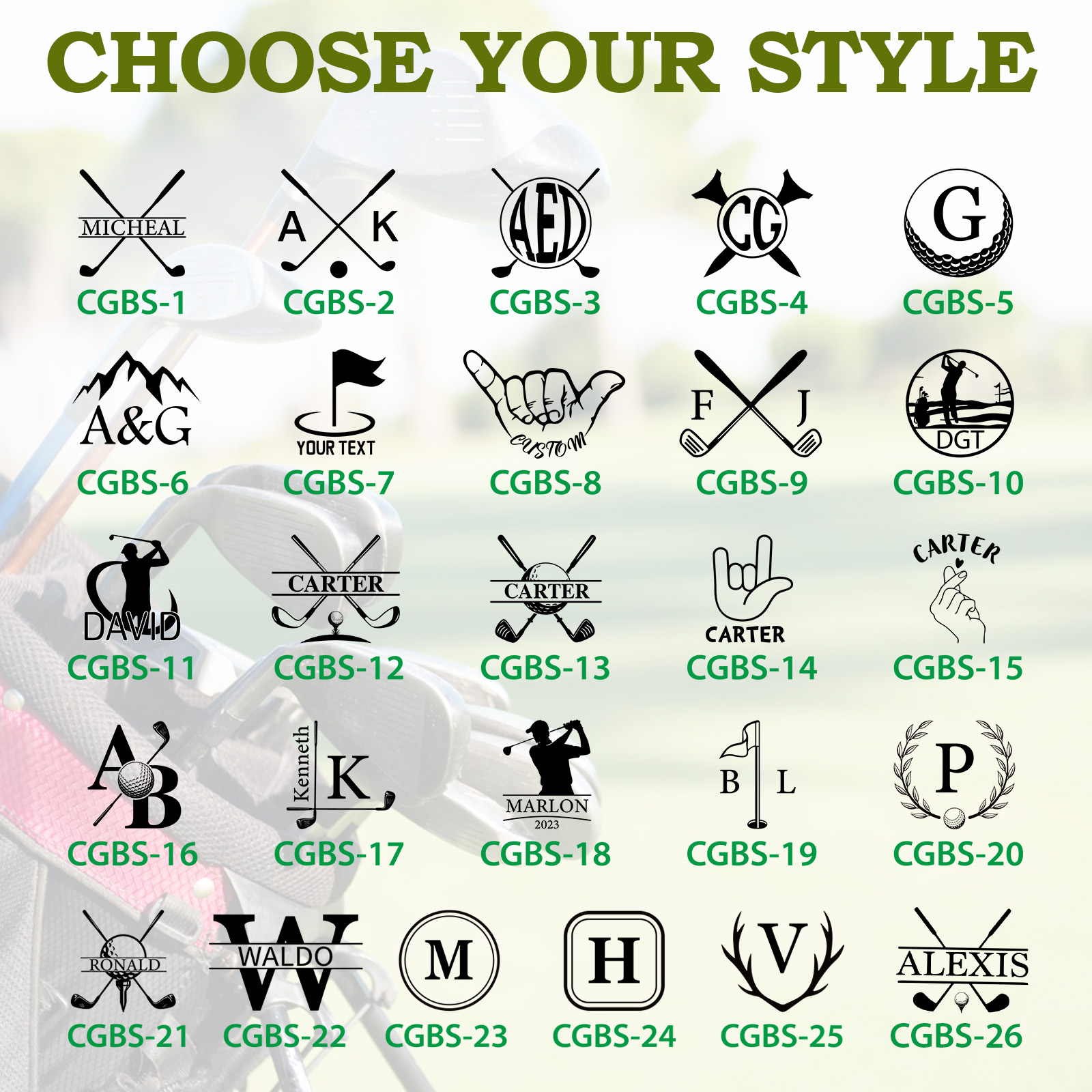 Personalized Golf Club Cover, Custom Golf Head Covers for Driver Fairway with Your Unique Design & Name, Ideal Golfing Gifts for Golfers Golf Lovers Dad Husband Father's Day, Golf Accessories