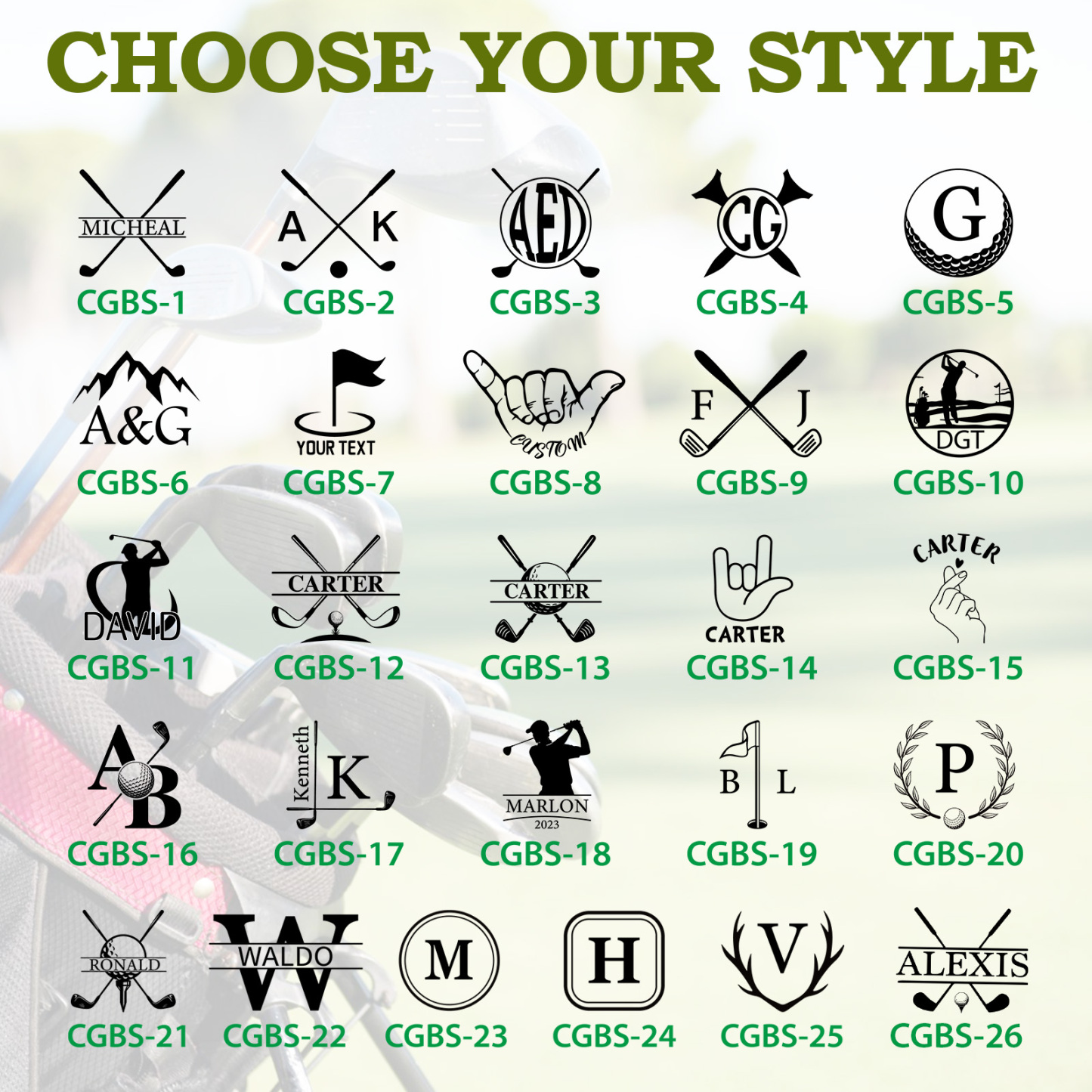 Personalized Golf Club Cover, Custom Golf Head Covers for Driver Fairway with Your Unique Design & Name, Ideal Golfing Gifts for Golfers Golf Lovers Dad Husband Father's Day, Golf Accessories