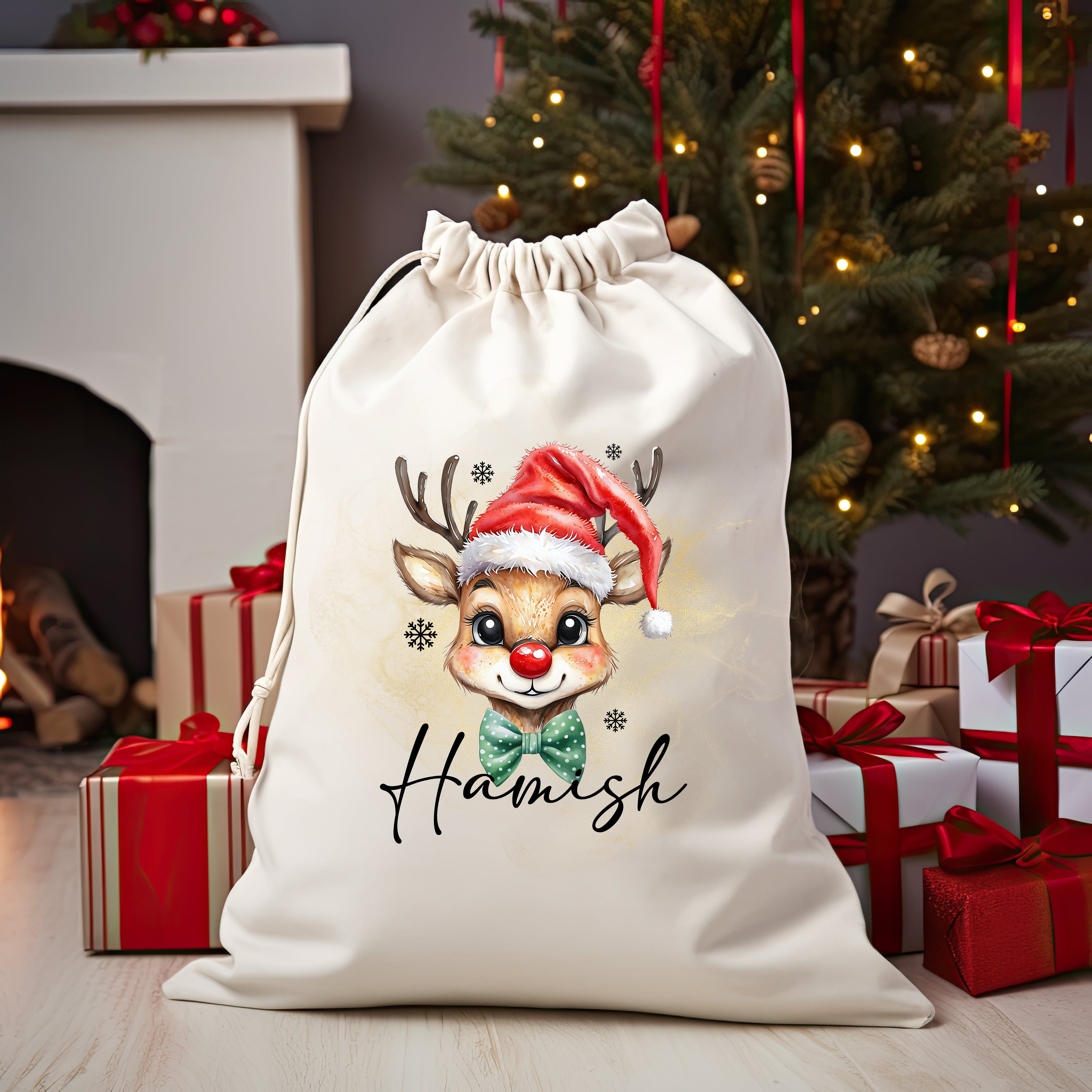 Christmas Santa Bag Christmas Presents Bag Christmas Gift Sack Personalized Kids Sack First Christmas Gift Christmas Santa Sack
