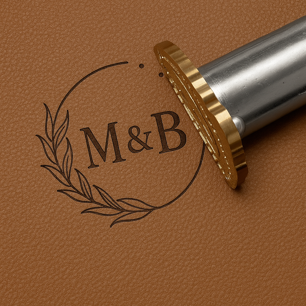 Custom Leather Stamp Tool, Ideal for Marking Logos on Wallets, Belts, Bags and More