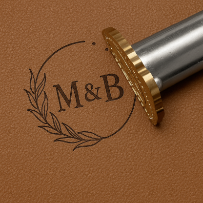 Custom Leather Stamp Tool, Ideal for Marking Logos on Wallets, Belts, Bags and More