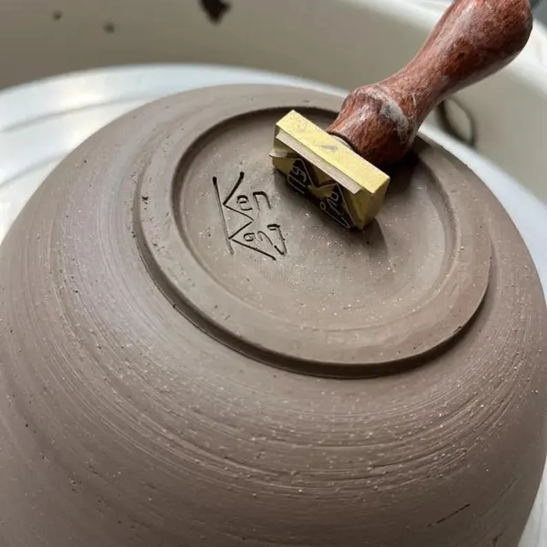 Makers Mark Stamp for Clay Personalized Pottery Stamp Clay Stamp Custom Ceramic Stamps Pottery Signature Stamps Custom Pottery Stamps 4clay