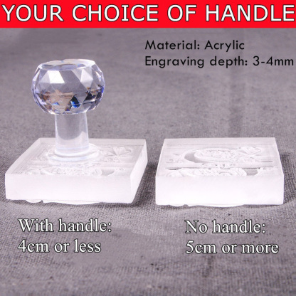 Custom Your Logo Stamp, Acrylic Stamp for Soap, Clay Signature, Personalized Pottery Stamp