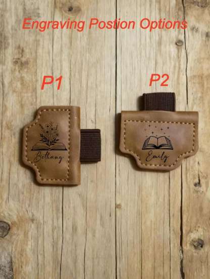 Personalized Leather Magnetic Bookmark with Box, Book Lover Gift, Handmade Reading Accessories