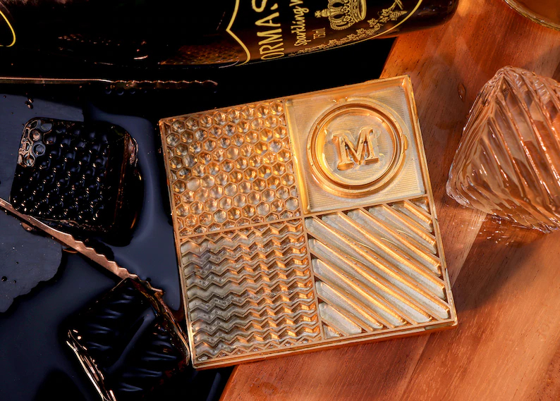 Personalized Ice Plate, Thickness 10mm Ice Tray, Ice Cube Plate Custom, Brass Mold For Ice, Business logo Ice Stamp, Stamp For Bar