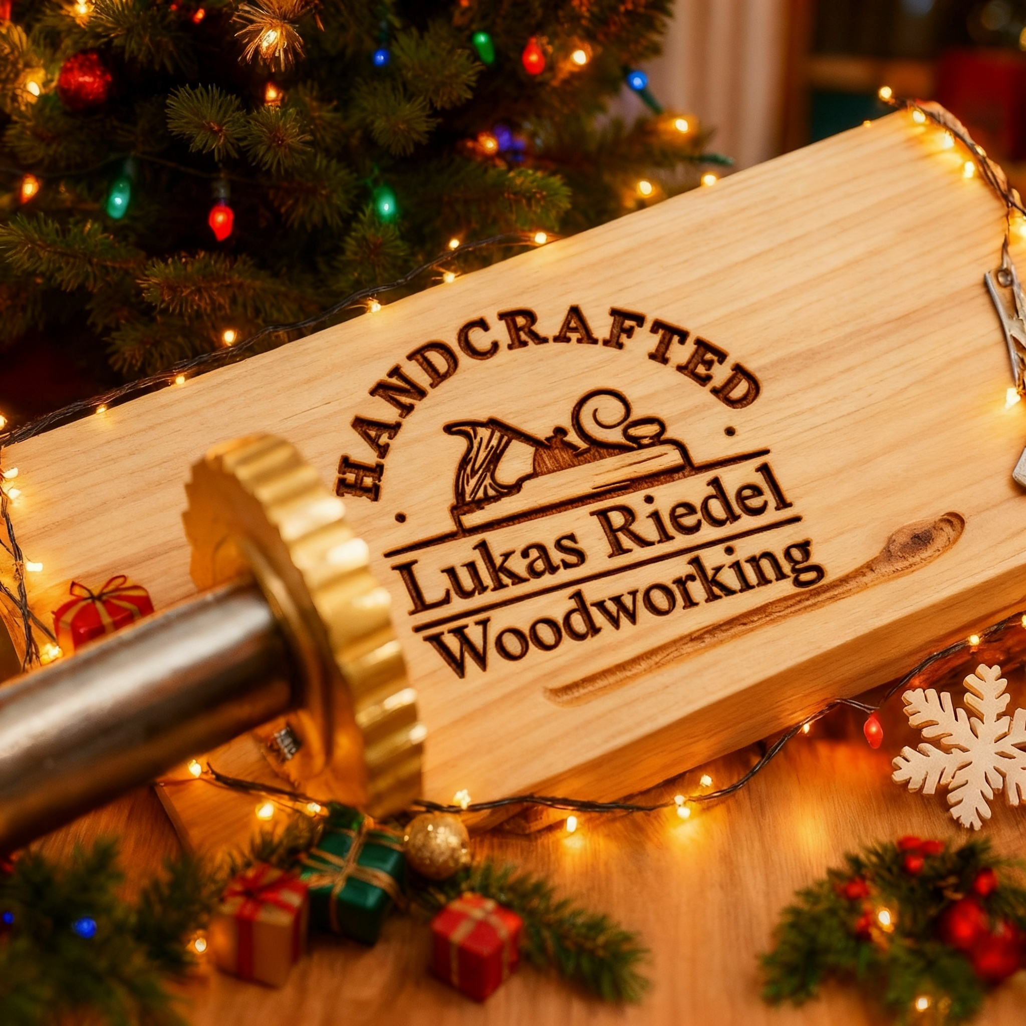 Personalized Branding Iron Christmas Gift, Custom Logo Stamp for Wood, Electric or Manual Branding Tool for Woodworkers
