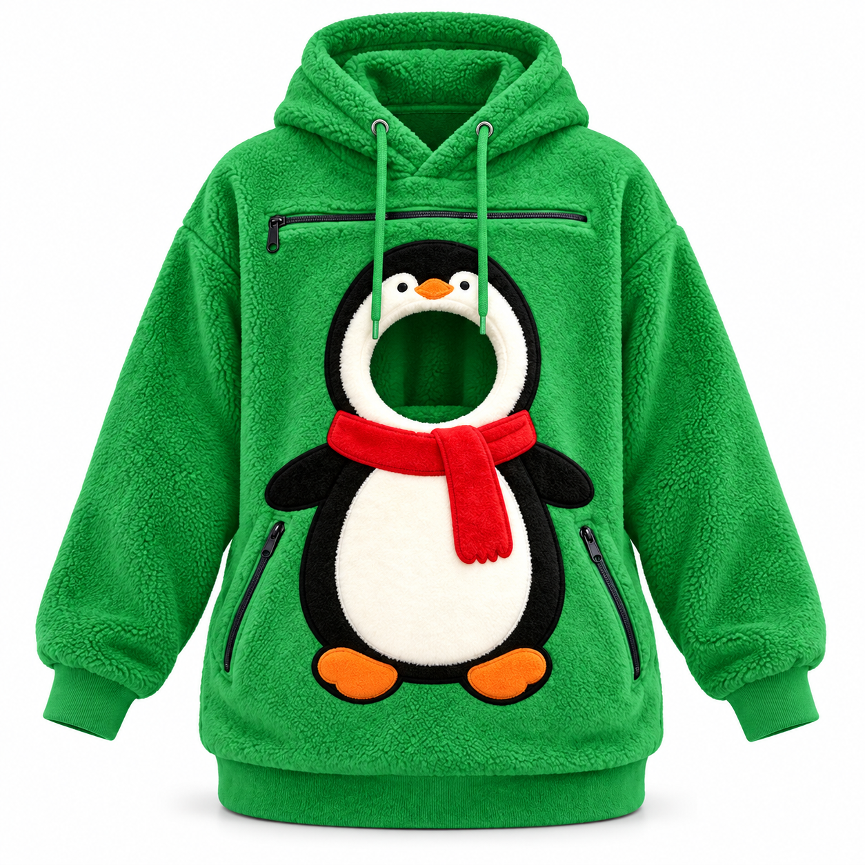 Christmas Pet Carrier Hoodie, Santa Dog Holder Sweatshirt, Puppy Pouch Pocket, Holiday Animal Gift Festival Apparel