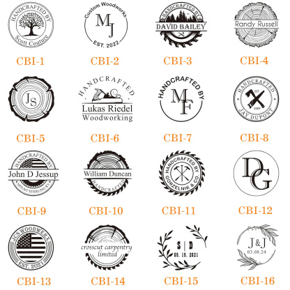 Wood Branding Iron Custom Logo Stamp, Optional Electric Heating Handle, Thoughtful Father’s Day or Wedding Gift