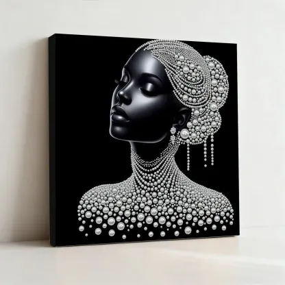 Framed Gracelady - Pearls Painting Kit for Creativity DIY Pearl Dot Crafts for Gift Home Wall Decor 