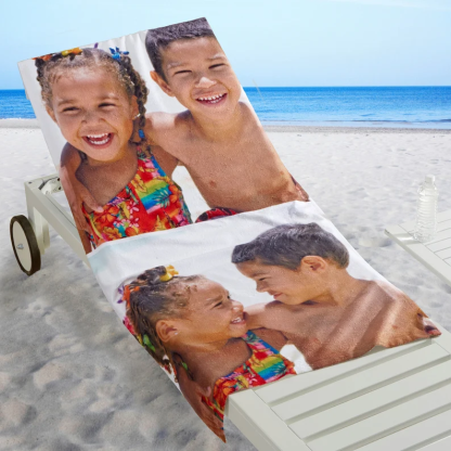 Any Message Photo Beach Towel