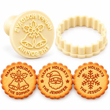 Personalized Wedding Initials and Date Cookie Stamp