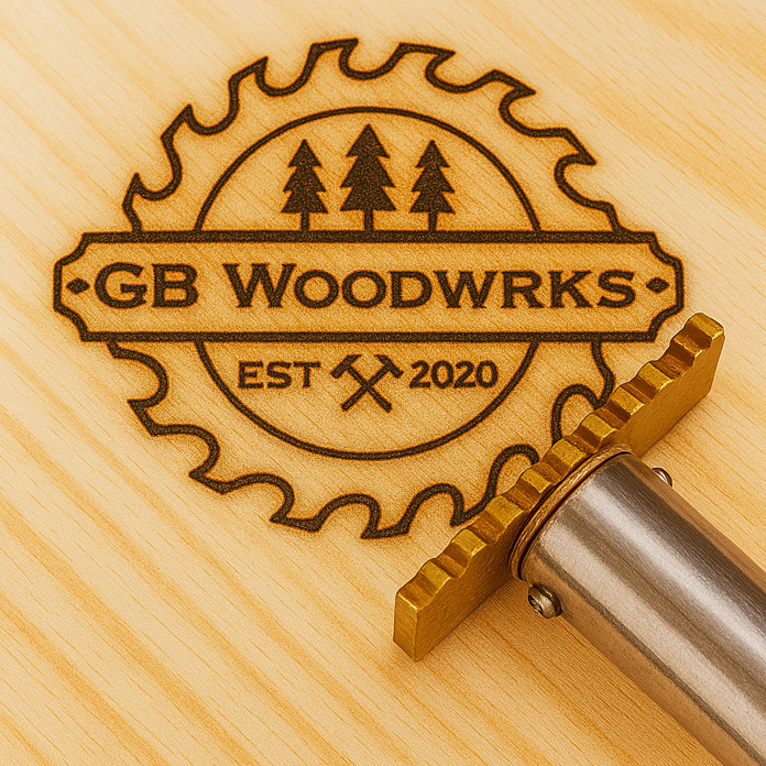 Personalized Logo Branding Iron for Wood and Leather, Optional Electric Heater, Great for Carving, Stamping, and Gifting