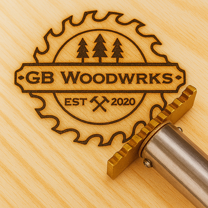 Personalized Logo Branding Iron for Wood and Leather, Optional Electric Heater, Great for Carving, Stamping, and Gifting