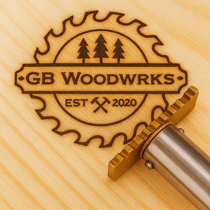 Personalized Logo Branding Iron for Wood and Leather, Optional Electric Heater, Great for Carving, Stamping, and Gifting