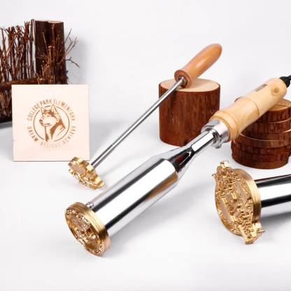 Custom branding iron for woodworking , Electric wood burning stamp , Signature wood branding iron custom