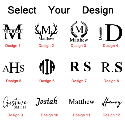 Personalized Men's Foldable Leather Wallet with Engraved Initials and Name Father's Day Anniversary Birthday Gift for Him