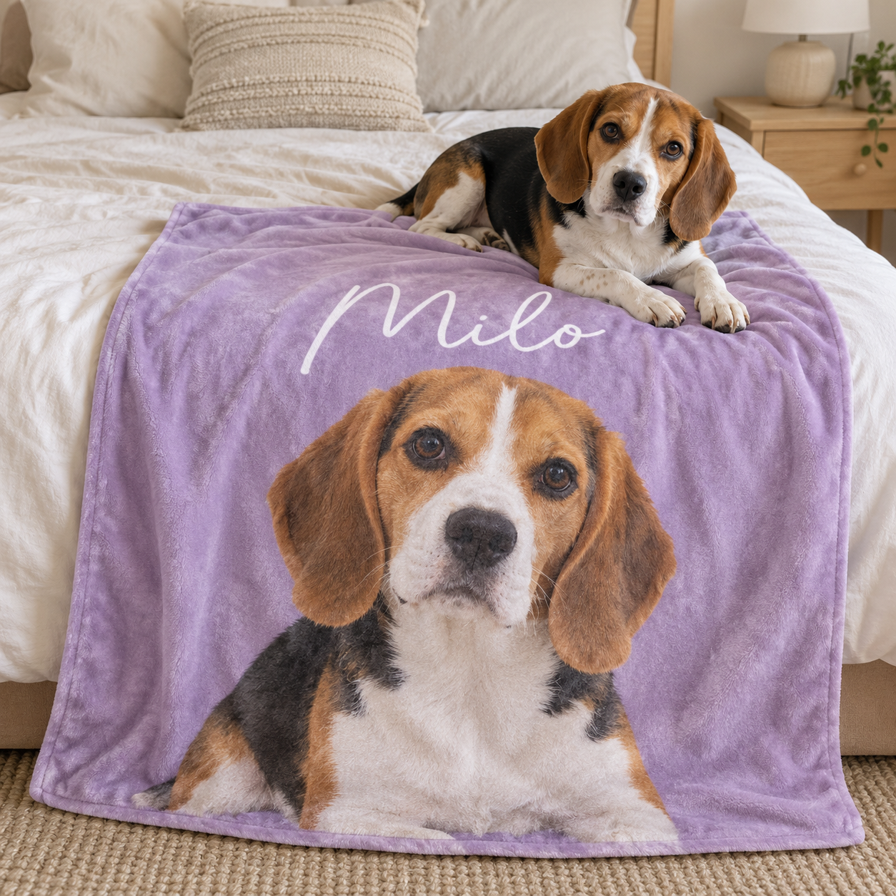Personalized Blanket for Dog, Dog Blanket, plush dog blanket, pet photo blanket, gift for dog lover, puppy photo blanket, new pet gift