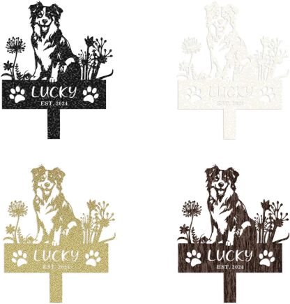 Personalized Pet Memorial Garden Stake, Custom Cat Headstone for Outdoor Decor | Memorial Plaque for Lost Pets-MetalsignX