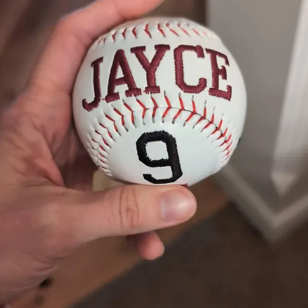 Personalized Baseball, Embroidered Baseball, Softball, Custom Baseball Gift, for kids, for Father’s Day, for sports fan Custom Gift Baseball