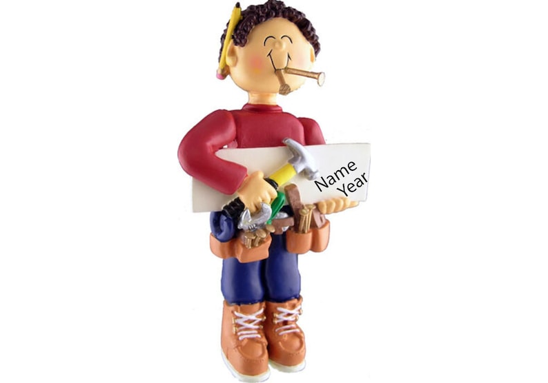 Carpenter Ornament, Personalized Carpenter Gifts, Christmas Ornament 2025, Construction Ornament, Handyman Ornament, Mr Fix it Ornament 2025
