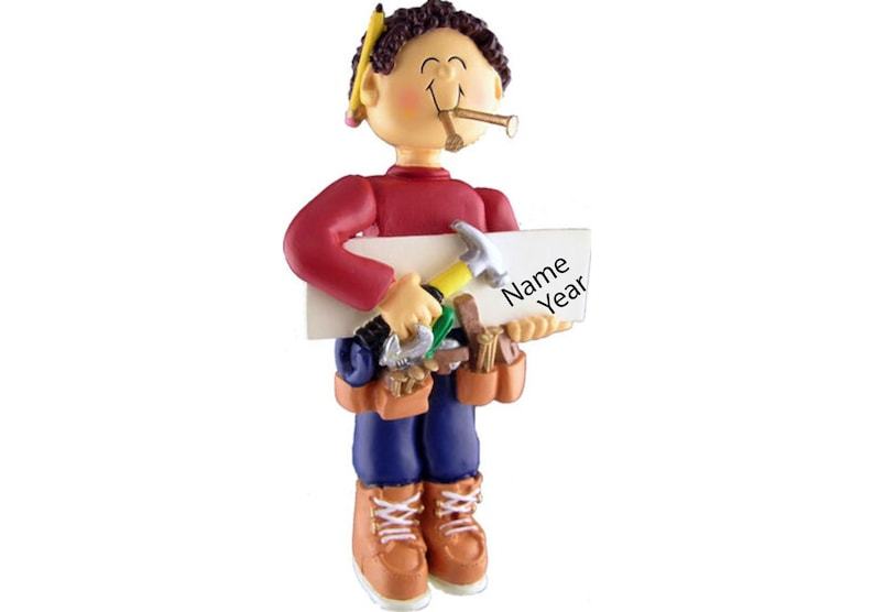 Carpenter Ornament, Personalized Carpenter Gifts, Christmas Ornament 2025, Construction Ornament, Handyman Ornament, Mr Fix it Ornament 2025