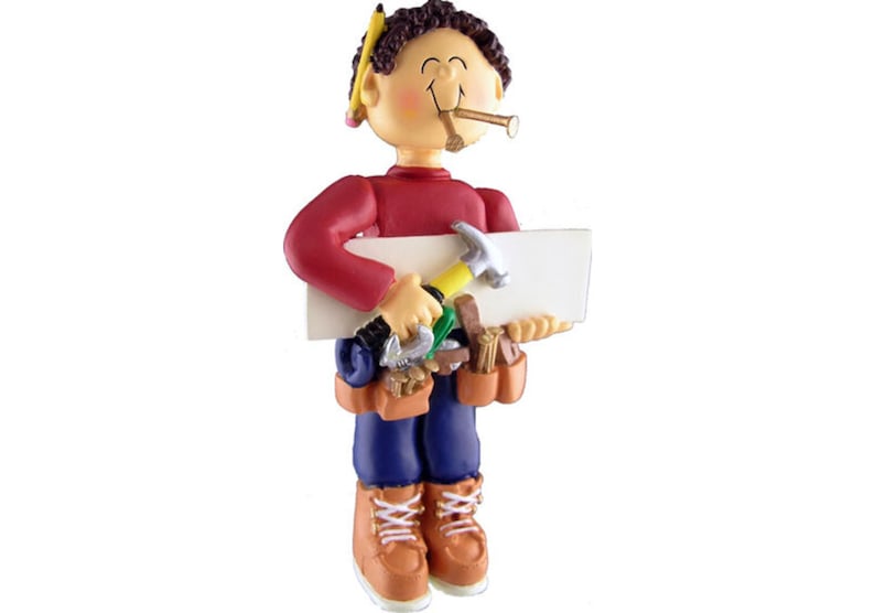 Carpenter Ornament, Personalized Carpenter Gifts, Christmas Ornament 2025, Construction Ornament, Handyman Ornament, Mr Fix it Ornament 2025