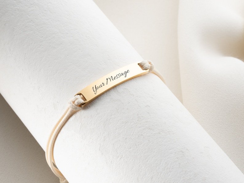 Custom engraved matching friendship bracelet , Christmas Gift, Persona