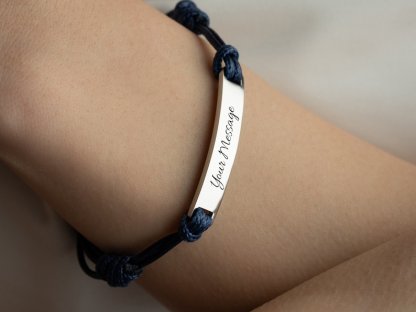 Custom engraved matching friendship bracelet , Christmas Gift, Personalized Gift for Him, Message Name Coordinate Bracelet, Christmas Gift