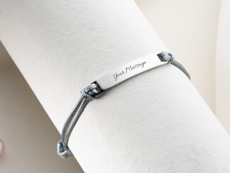 Custom engraved matching friendship bracelet , Christmas Gift, Personalized Gift for Him, Message Name Coordinate Bracelet, Christmas Gift