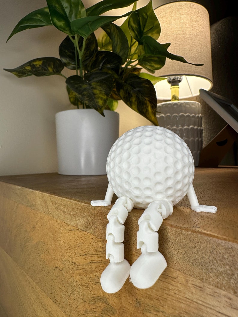 Golf Desk Decor - Golf Ball Buddy - Fun Golf Gift - 3D Printed