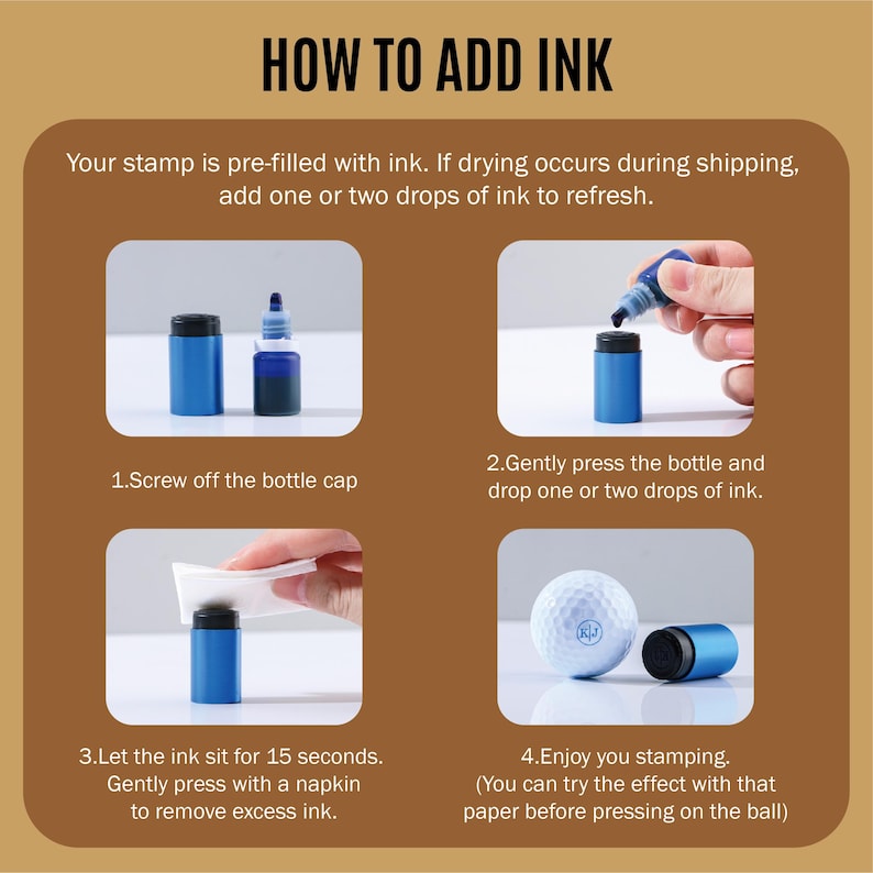 Professional Golfer Accessories | Custom Golf Ball Stamp & Hat Clip Set | Custom Golf Ball Stamp Set | Golf Ball Markers | Golfer Sports Gifts