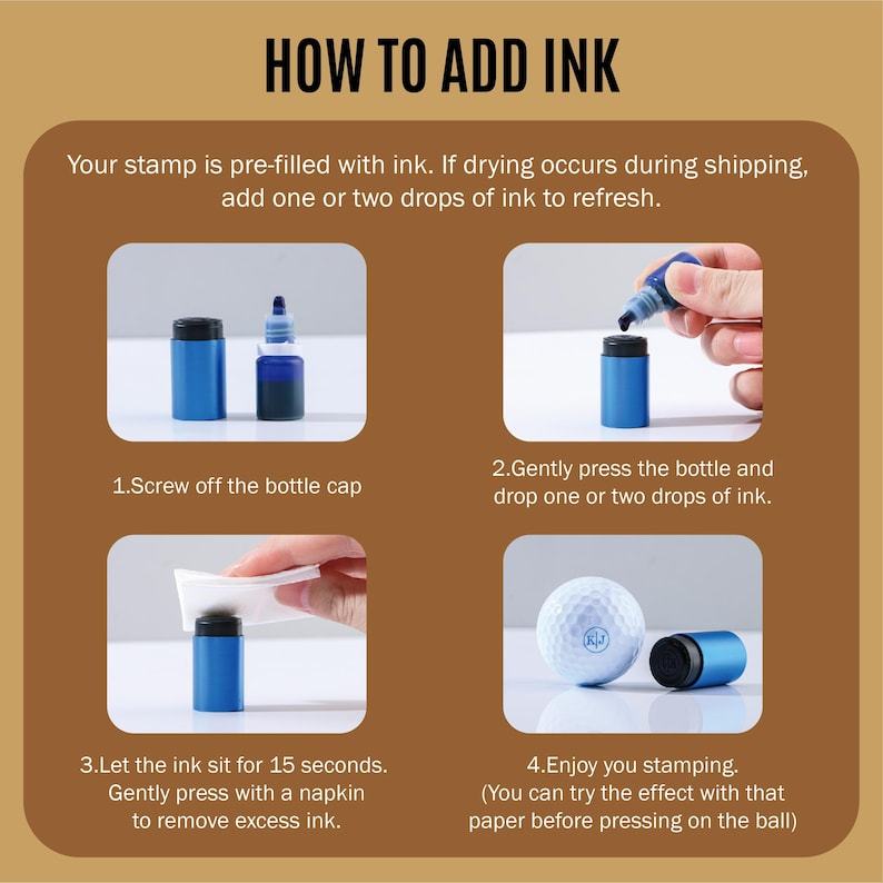 Professional Golfer Accessories | Custom Golf Ball Stamp & Hat Clip Set | Custom Golf Ball Stamp Set | Golf Ball Markers | Golfer Sports Gifts