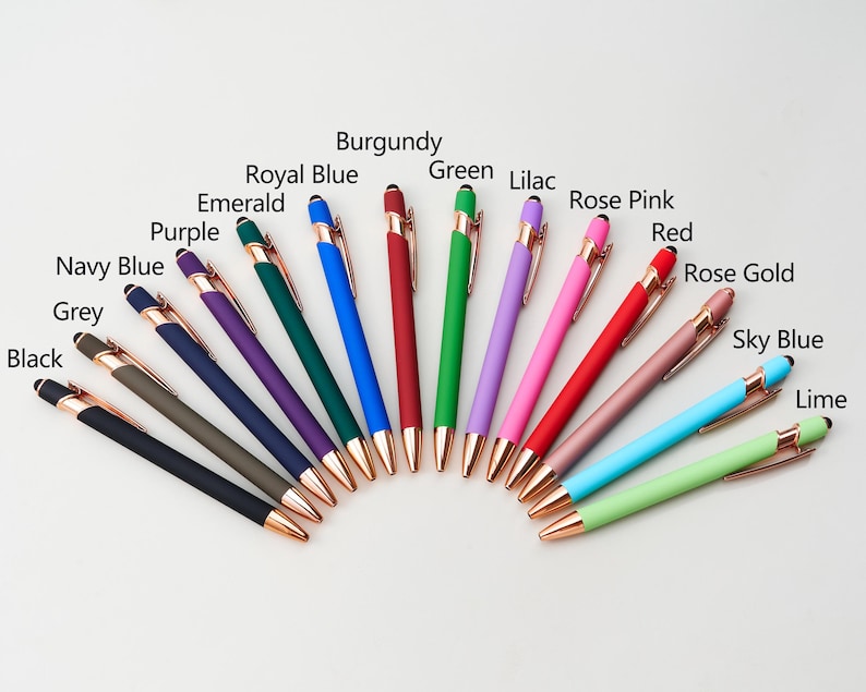 Engraved Ballpoint Pen with Touch Head, Custom Text & Logo Office Supplies Pens, Personalized Company Giveaway Pen, Gift For Colleague