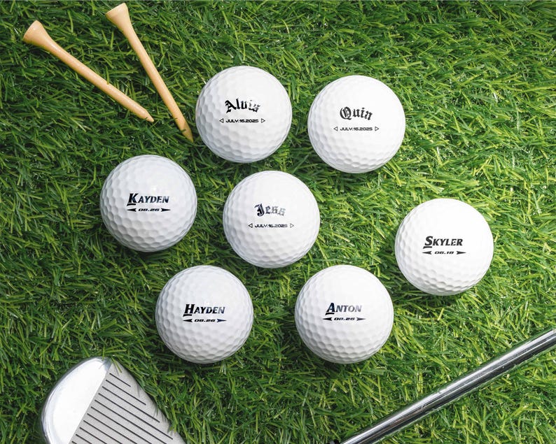 Personalized Golf Balls Set of 3, Custom Golf Gifts for Golfers, Funny Golf Gifts Photo Golf Ball, Groomsmen Gifts Golf Lover Gifts [D]