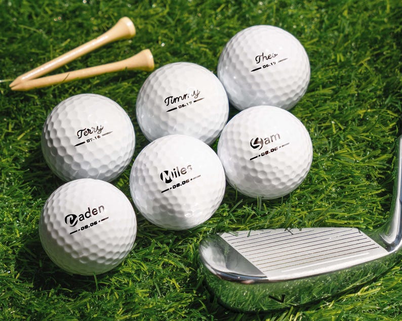 Personalized Golf Balls Set of 3, Custom Golf Gifts for Golfers, Funny Golf Gifts Photo Golf Ball, Groomsmen Gifts Golf Lover Gifts [D]