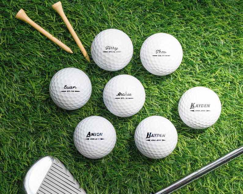 Personalized Golf Balls Set of 3, Custom Golf Gifts for Golfers, Funny Golf Gifts Photo Golf Ball, Groomsmen Gifts Golf Lover Gifts [D]