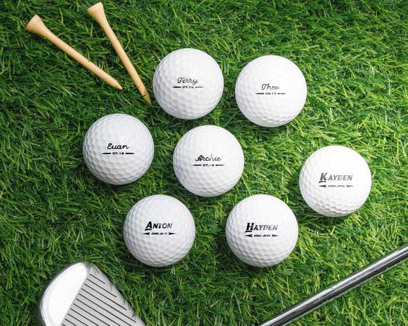 Personalized Golf Balls Set of 3, Custom Golf Gifts for Golfers, Funny Golf Gifts Photo Golf Ball, Groomsmen Gifts Golf Lover Gifts [D]