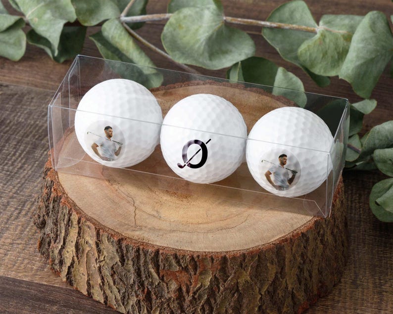 Personalized Golf Balls Set of 3, Custom Golf Gifts for Golfers, Funny Golf Gifts Photo Golf Ball, Groomsmen Gifts Golf Lover Gifts [D]