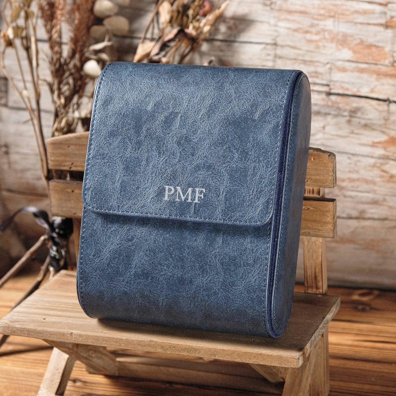 Personalized Leather Watch Case, Travel Watch Roll, Watch Roll for 3 Watches, Groom Gift, Valentine's Day gift,Gift for Him