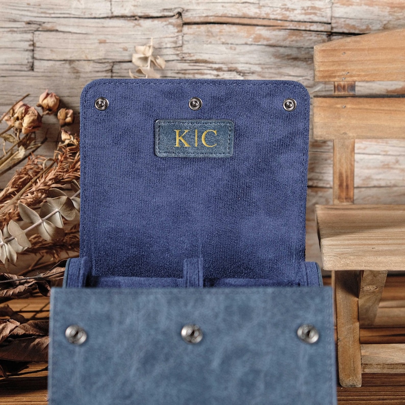 Personalized Leather Watch Case, Travel Watch Roll, Watch Roll for 3 Watches, Groom Gift, Valentine's Day gift,Gift for Him