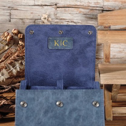 Personalized Leather Watch Case, Travel Watch Roll, Watch Roll for 3 Watches, Groom Gift, Valentine's Day gift,Gift for Him