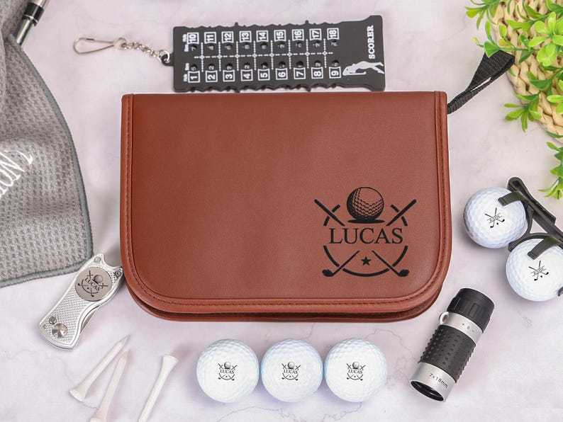 Personalized Golf Gift Set, Golf Lover Gift, Golf Gift for Dad, Golf Accessories for Golfer, Groomsman Gift, Gift for Him, Father's Day Gift