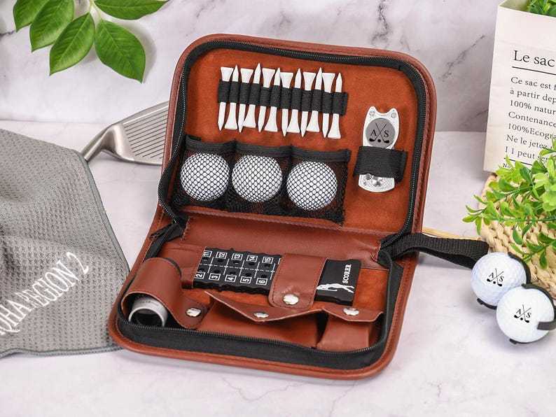 Personalized Golf Gift Set, Golf Lover Gift, Golf Gift for Dad, Golf Accessories for Golfer, Groomsman Gift, Gift for Him, Father's Day Gift