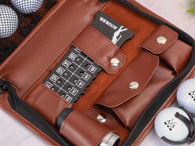 Personalized Golf Gift Set, Golf Lover Gift, Golf Gift for Dad, Golf Accessories for Golfer, Groomsman Gift, Gift for Him, Father's Day Gift