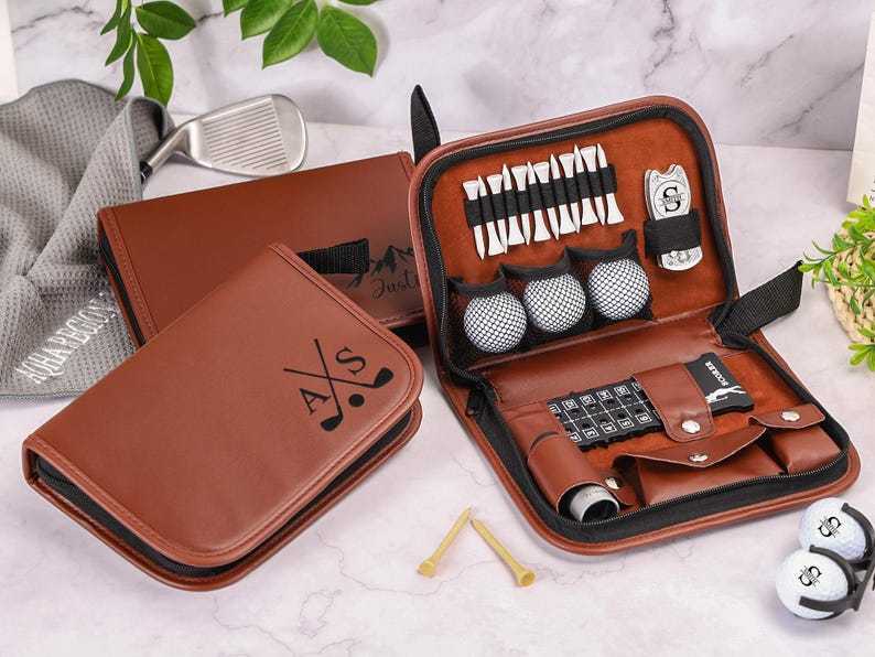 Personalized Golf Gift Set, Golf Lover Gift, Golf Gift for Dad, Golf Accessories for Golfer, Groomsman Gift, Gift for Him, Father's Day Gift
