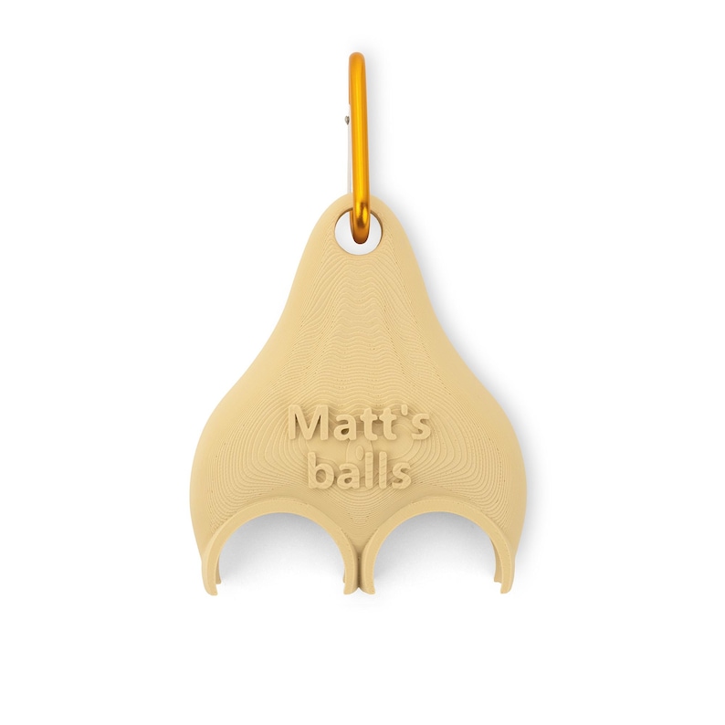 Personalized Golf Ball Holder | Funny 3D Printed Clip with Custom Name | Sports Gift for Golfers, Birthday, Anniversary, Father‘s Day